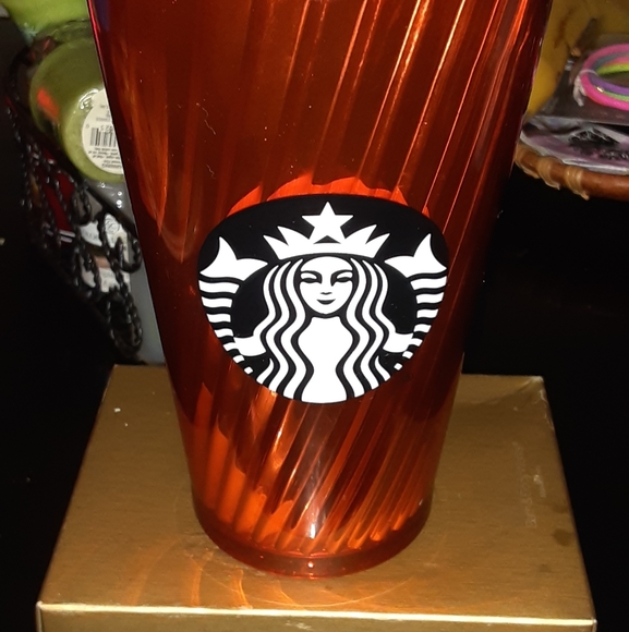 Starbucks Accessories - STARBUCKS  ORANGE MUG